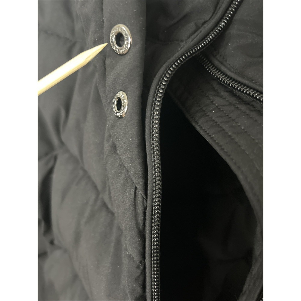 Calvin Klein Sorona Aura Black Hooded Puffer Jacket Mid-Length Women's Size Leg - Picture 6 of 16